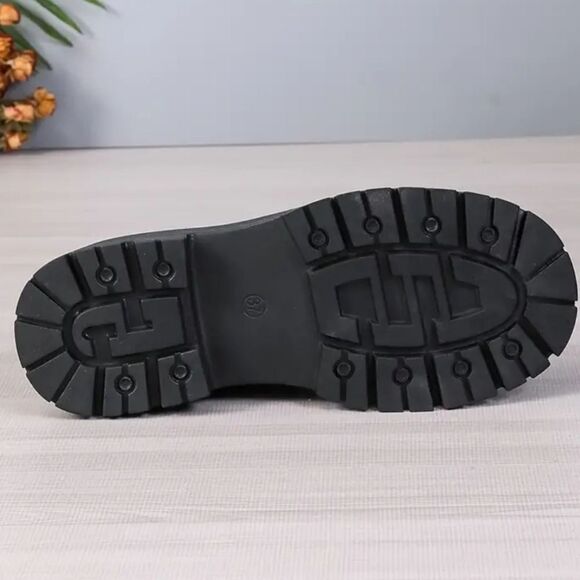 Ladies color block combat boots sz 8 - Picture 11 of 16